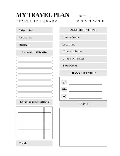 Travel E-Planner